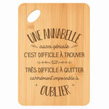 Planche bambou gravée personnalisée femme idée cadeau Fête des Mères apéro 30×20 prénom cuisine plateau fromage anniversaire noel maman mamie