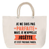 Sac Fête des Mères Mamie Famille Idée Cadeau anniversaire Noël Travail Boulot Métier Départ Retraite Collègue Femme cabas shopping plage