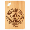 Planche bambou gravée personnalisée homme idée cadeau Fête des Pères apéro 30×20 prénom cuisine plateau fromage anniversaire noel papa papi 