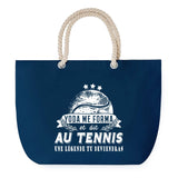 Sac de plage Bleu anse corde Tennis Légende Humour Geek