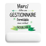 Tapis de souris ergonomique avec repose-poignet, accessoire bureau pour femme et homme, fête des pères, cadeau pas cher, idée cadeau fête des mères, secret santa, départ à la retraite, télétravail et gaming