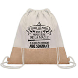 Sac Fête des Pères Papi Papa Cadeau anniversaire Noël Travail Boulot Métier Départ Retraite Collègue Homme cabas shopping plage