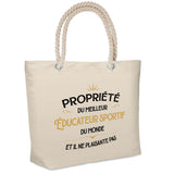 Sac Fête des Pères Papi Famille Idée Cadeau anniversaire Noël Travail Boulot Métier Départ Retraite Collègue Homme cabas shopping plage