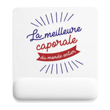 Tapis de souris ergonomique avec repose-poignet, accessoire bureau pour femme et homme, fête des pères, cadeau pas cher, idée cadeau fête des mères, secret santa, départ à la retraite, télétravail et gaming