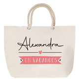 Sac Fête des Mères Mamie Famille Idée Cadeau anniversaire Noël Travail Boulot Métier Départ Retraite Collègue Femme cabas shopping plage