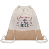 Sac Fête des Mères Mamie Famille Idée Cadeau anniversaire Noël Travail Boulot Métier Départ Retraite Collègue Femme cabas shopping plage