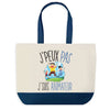 Sac de shopping bleu J'peux pas Animateur