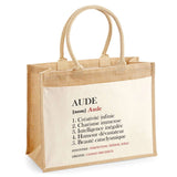 Sac Fête des Mères Mamie MAman Soeur Femme Famille Idée Cadeau anniversaire Noël Travail Boulot Métier Départ Retraite Collègue Femme cabas shopping plage