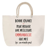 Sac Fête des Mères Mamie Famille Idée Cadeau anniversaire Noël Travail Boulot Métier Départ Retraite Collègue Femme cabas shopping plage