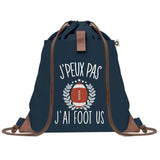 sac a dos bleu coton recycle avec pochette idee cadeau originale pour collegue ami prof ou membre de la famille cadeau mixte noel anniversaire secret santa ou depart au travail sac leger pratique et ecologique design breton moderne