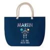Sac de plage Bleu anse corde Martin Unique dans l'Univers