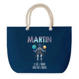 Sac de plage Bleu anse corde Martin Unique dans l'Univers