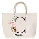 Sac Fête des Mères Mamie Famille Idée Cadeau anniversaire Noël Travail Boulot Métier Départ Retraite Collègue Femme cabas shopping plage