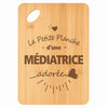 Planche bambou gravée personnalisée femme idée cadeau Fête des Mères apéro 30×20 prénom cuisine plateau fromage anniversaire noel maman mamie