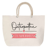 Sac Fête des Mères Mamie Famille Idée Cadeau anniversaire Noël Travail Boulot Métier Départ Retraite Collègue Femme cabas shopping plage