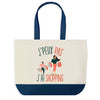 Sac de shopping bleu J'peux pas Shopping