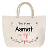 Sac Fête des Mères Mamie Famille Idée Cadeau anniversaire Noël Travail Boulot Métier Départ Retraite Collègue Femme cabas shopping plage