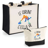 Cabas homme ou femme sac plage ou shopping tote bag pochette trousse Idée cadeau original pour anniversaire Noël travail départ retraite collègue famille fete des mères fetes des pères papa maman mamie papi