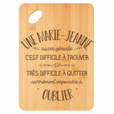 Planche bambou gravée personnalisée femme idée cadeau Fête des Mères apéro 30×20 prénom cuisine plateau fromage anniversaire noel maman mamie