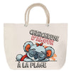Sac Fête des Mères Mamie Famille Idée Cadeau anniversaire Noël Travail Boulot Métier Départ Retraite Collègue Femme cabas shopping plage