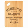 Planche bambou gravée personnalisée homme idée cadeau Fête des Pères apéro 30×20 prénom cuisine plateau fromage anniversaire noel papa papi 