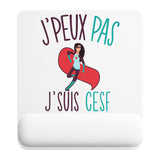 Tapis de souris ergonomique avec repose-poignet, accessoire bureau pour femme et homme, fête des pères, cadeau pas cher, idée cadeau fête des mères, secret santa, départ à la retraite, télétravail et gaming