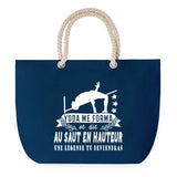 Sac de plage Bleu anse corde Saut en Hauteur Légende Humour Geek
