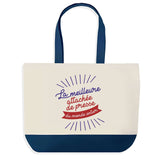 Sac de shopping bleu Attachée de Presse Meilleure du Monde