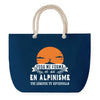 Sac de plage Bleu anse corde Alpinisme Légende Humour Geek
