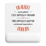 Tapis de souris ergonomique avec repose-poignet, accessoire bureau pour femme et homme, fête des pères, cadeau pas cher, idée cadeau fête des mères, secret santa, départ à la retraite, télétravail et gaming