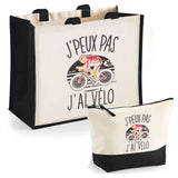 Cabas homme ou femme sac plage ou shopping tote bag pochette trousse Idée cadeau original pour anniversaire Noël travail départ retraite collègue famille fete des mères fetes des pères papa maman mamie papi