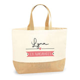 Sac Jute Fête des Mères Fêtes des Pères Mamie Papi Famille Idée Cadeau anniversaire Noël Travail Boulot Métier Départ Retraite Collègue Femme Homme