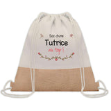 Sac Fête des Mères Mamie Maman Cadeau anniversaire Noël Travail Métier Départ Retraite Collègue Femme cabas shopping plage