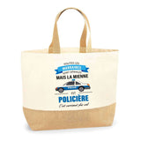 Sac Jute Fête des Mères Fêtes des Pères Mamie Papi Famille Idée Cadeau anniversaire Noël Travail Boulot Métier Départ Retraite Collègue Femme Homme
