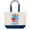 Sac de shopping bleu J'peux pas Ultimate Freesbe