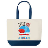 Sac de shopping bleu J'peux pas Ultimate Freesbe