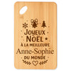 Planche à découper cadeau Noël famille amis papa maman mamie papi, idée cadeau apéro et cuisine, Secret Santa