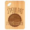 Planche bambou gravée personnalisée femme homme idée cadeau Fête des Mères Fête des Pères apéro papa maman prénom cuisine plateau fromage