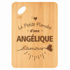 Planche bambou gravée personnalisée femme idée cadeau Fête des Mères apéro 30×20 prénom cuisine plateau fromage anniversaire noel maman mamie