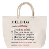Sac Fête des Mères Mamie Famille Idée Cadeau anniversaire Noël Travail Boulot Métier Départ Retraite Collègue Femme cabas shopping plage