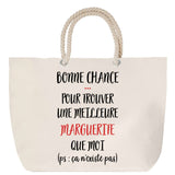 Sac Fête des Mères Mamie Famille Idée Cadeau anniversaire Noël Travail Boulot Métier Départ Retraite Collègue Femme cabas shopping plage