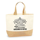 Sac Jute Fête des Mères Fêtes des Pères Mamie Papi Famille Idée Cadeau anniversaire Noël Travail Boulot Métier Départ Retraite Collègue Femme Homme