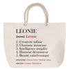 Sac Fête des Mères Mamie Famille Idée Cadeau anniversaire Noël Travail Boulot Métier Départ Retraite Collègue Femme cabas shopping plage