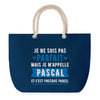 Sac de plage Bleu anse corde Pascal Parfait