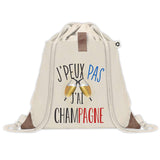 Sac à dos avec pochette J'peux pas Champagne