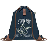 sac a dos bleu coton recycle avec pochette idee cadeau originale pour collegue ami prof ou membre de la famille cadeau mixte noel anniversaire secret santa ou depart au travail sac leger pratique et ecologique design breton moderne