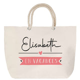 Sac Fête des Mères Mamie Famille Idée Cadeau anniversaire Noël Travail Boulot Métier Départ Retraite Collègue Femme cabas shopping plage