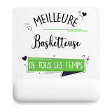 Tapis de souris ergonomique avec repose-poignet, accessoire bureau pour femme et homme, fête des pères, cadeau pas cher, idée cadeau fête des mères, secret santa, départ à la retraite, télétravail et gaming