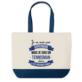 Sac de shopping bleu Tennisman Superman