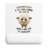 Tapis de souris ergonomique avec repose-poignet, accessoire bureau pour femme et homme, fête des pères, cadeau pas cher, idée cadeau fête des mères, secret santa, départ à la retraite, télétravail et gaming
